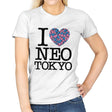 I Love Neo Tokyo - Womens T-Shirts RIPT Apparel Small / White
