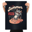 I Love Summer Hell - Prints Posters RIPT Apparel 18x24 / Black