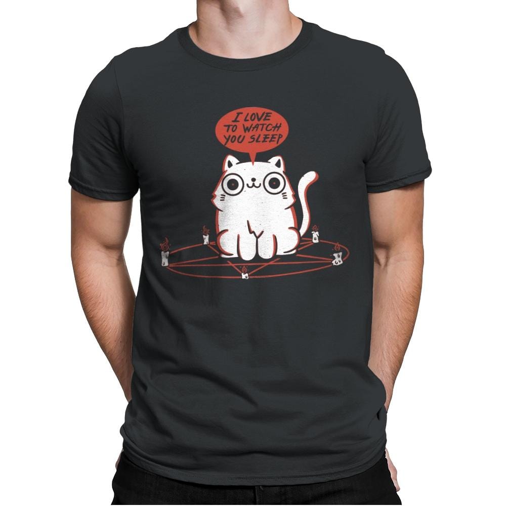 I Love To Watch You Sleep - Mens Premium T-Shirts RIPT Apparel Small / Heavy Metal