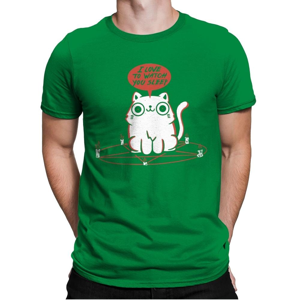 I Love To Watch You Sleep - Mens Premium T-Shirts RIPT Apparel Small / Kelly