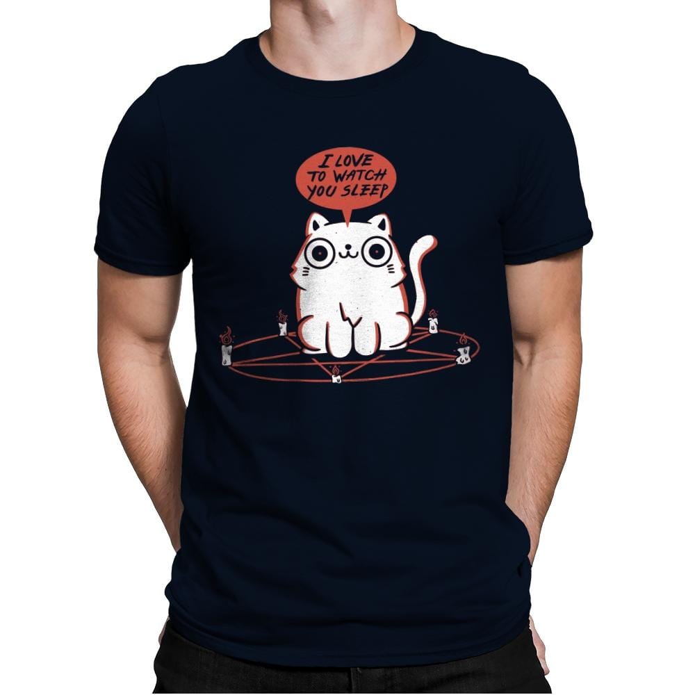 I Love To Watch You Sleep - Mens Premium T-Shirts RIPT Apparel Small / Midnight Navy