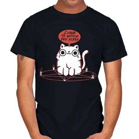 I Love To Watch You Sleep - Mens T-Shirts RIPT Apparel Small / Black