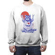 I Love Trash - Crew Neck Sweatshirt Crew Neck Sweatshirt RIPT Apparel Small / White