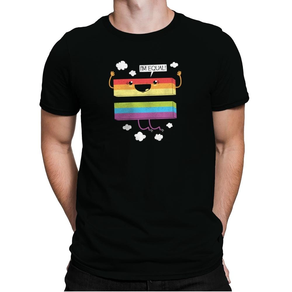 I'm Equal - Pride - Mens Premium T-Shirts RIPT Apparel Small / Black