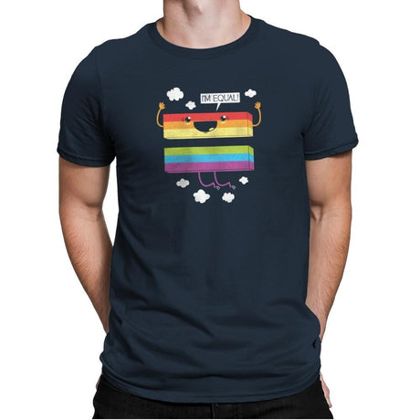 I'm Equal - Pride - Mens Premium T-Shirts RIPT Apparel Small / Indigo