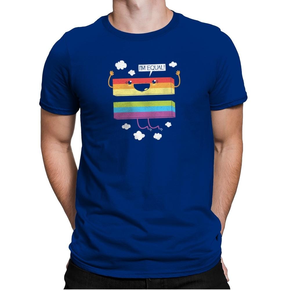 I'm Equal - Pride - Mens Premium T-Shirts RIPT Apparel Small / Royal