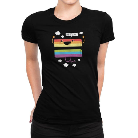 I'm Equal - Pride - Womens Premium T-Shirts RIPT Apparel Small / Indigo