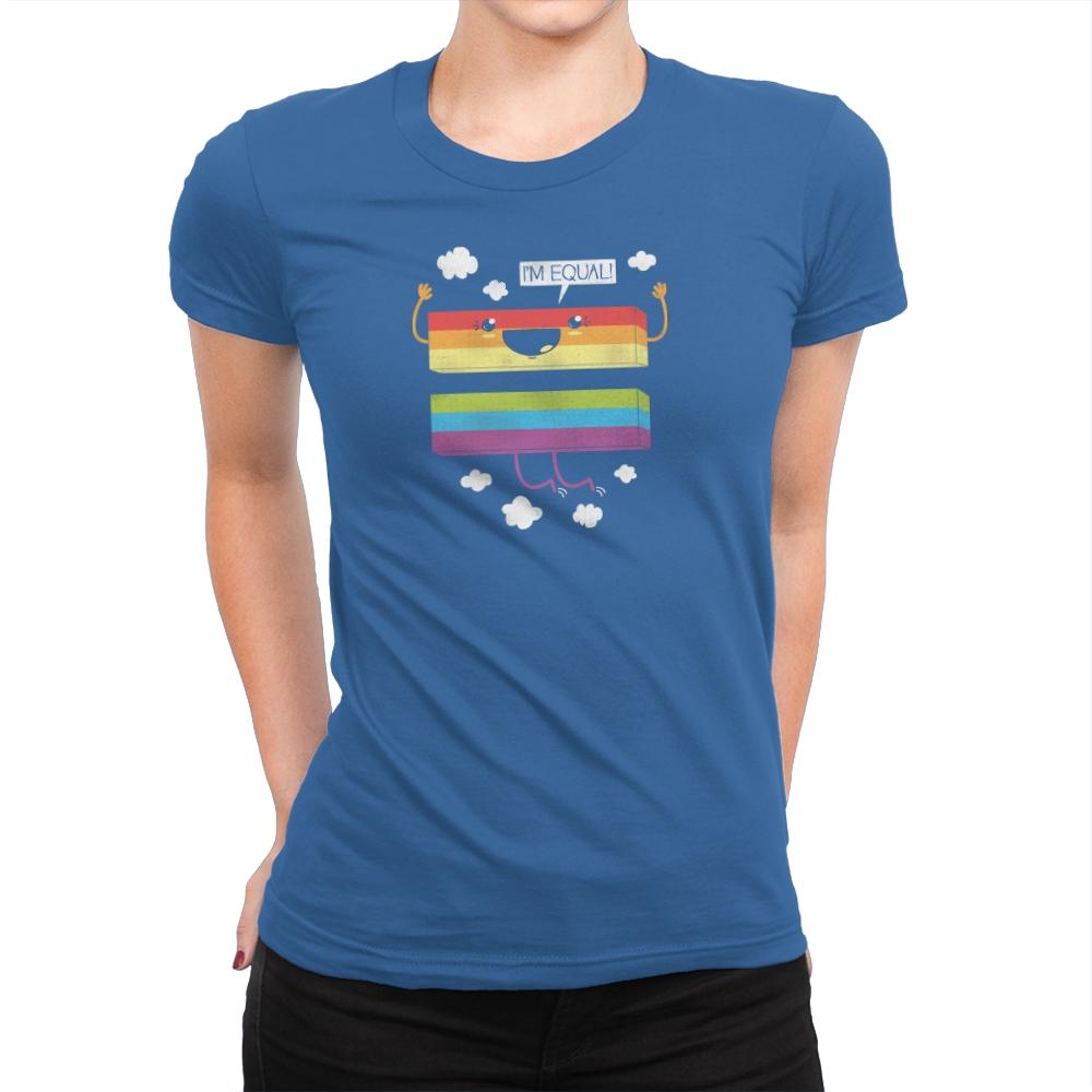 I'm Equal - Pride - Womens Premium T-Shirts RIPT Apparel Small / Royal
