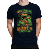 I'm Garbage - Funny Fastfood Puppet - Mens Premium T-Shirts RIPT Apparel Small / Midnight Navy