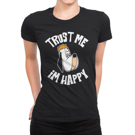 I'm Happy - Womens Premium T-Shirts RIPT Apparel Small / Black