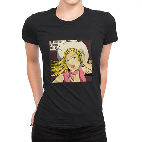 I'm not just a Pretty Doll - Womens Premium T-Shirts RIPT Apparel Small / Black