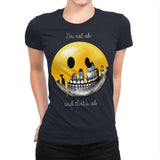 I'm Not Ok, And That's Ok - Womens Premium T-Shirts RIPT Apparel Small / Midnight Navy