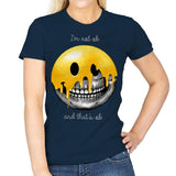 I'm Not Ok, And That's Ok - Womens T-Shirts RIPT Apparel Small / Navy