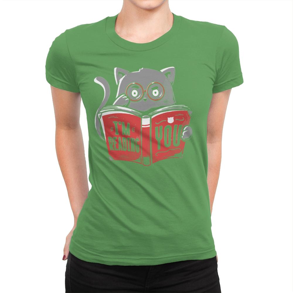I'm Reading You - Womens Premium T-Shirts RIPT Apparel Small / Kelly