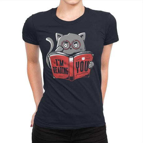 I'm Reading You - Womens Premium T-Shirts RIPT Apparel Small / Midnight Navy