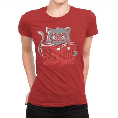 I'm Reading You - Womens Premium T-Shirts RIPT Apparel Small / Red