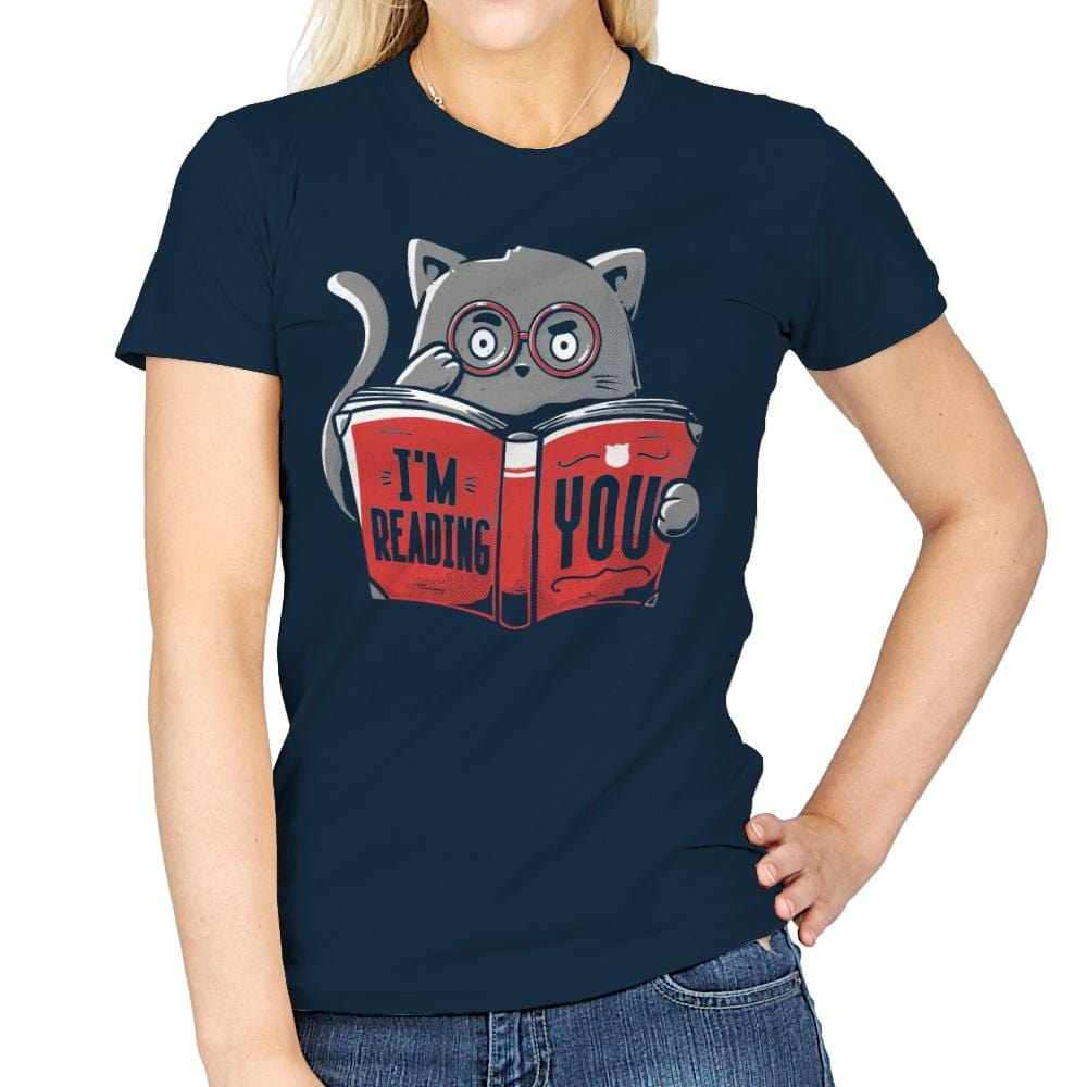 I'm Reading You - Womens T-Shirts RIPT Apparel Small / Navy