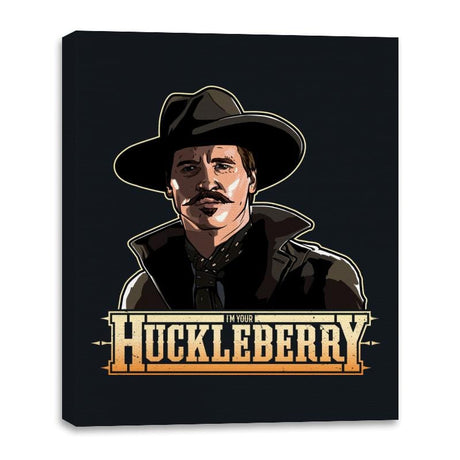 I'm Your Huckleberry - Canvas Wraps Canvas Wraps RIPT Apparel 16x20 / Black