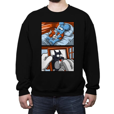 I miss you, Friend - Crew Neck Sweatshirt Crew Neck Sweatshirt RIPT Apparel Small / Black
