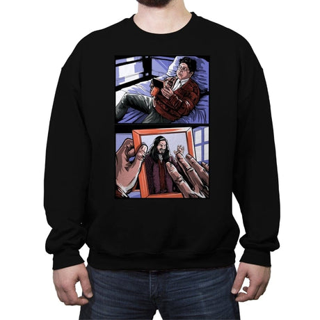 I Miss You, Master - Crew Neck Sweatshirt Crew Neck Sweatshirt RIPT Apparel Small / Black