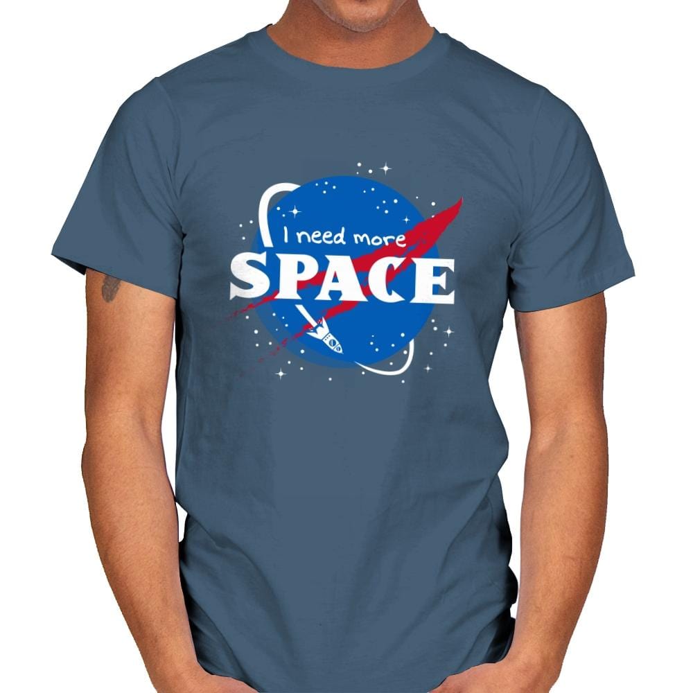 I Need More Space - Mens T-Shirts RIPT Apparel Small / Indigo Blue