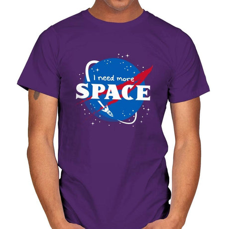 I Need More Space - Mens T-Shirts RIPT Apparel Small / Purple