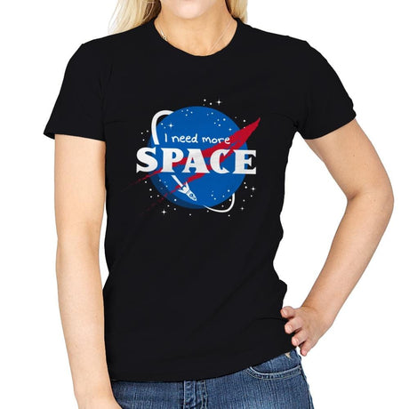 I Need More Space - Womens T-Shirts RIPT Apparel Small / Black