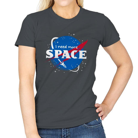 I Need More Space - Womens T-Shirts RIPT Apparel Small / Charcoal
