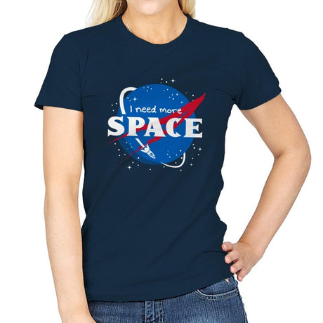 I Need More Space - Womens T-Shirts RIPT Apparel Small / Navy