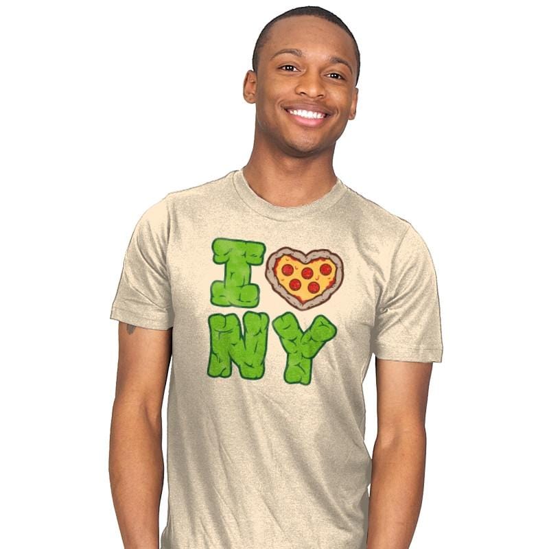 I PIZZA NY - Mens T-Shirts RIPT Apparel Small / Natural