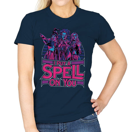 I Put a Spell on You - Womens T-Shirts RIPT Apparel Small / Navy