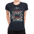 I Read Books - Womens Premium T-Shirts RIPT Apparel Small / Midnight Navy