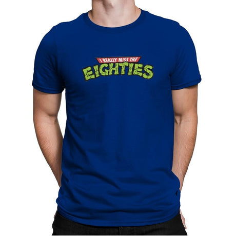 I Really Miss The Eighties - Mens Premium T-Shirts RIPT Apparel Small / Royal