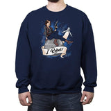 I Rebel! - Crew Neck Sweatshirt Crew Neck Sweatshirt RIPT Apparel Small / Navy