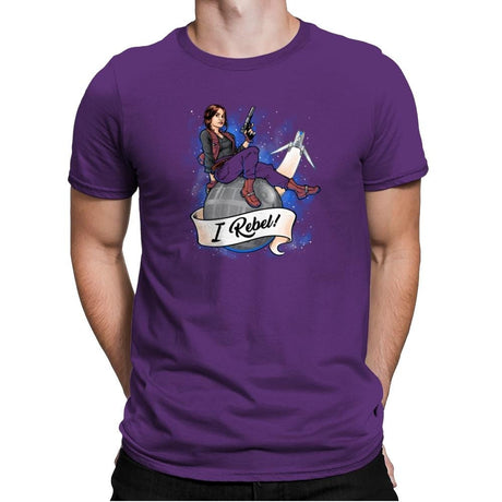 I Rebel! Exclusive - Mens Premium T-Shirts RIPT Apparel Small / Purple Rush