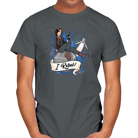 I Rebel! Exclusive - Mens T-Shirts RIPT Apparel Small / Charcoal