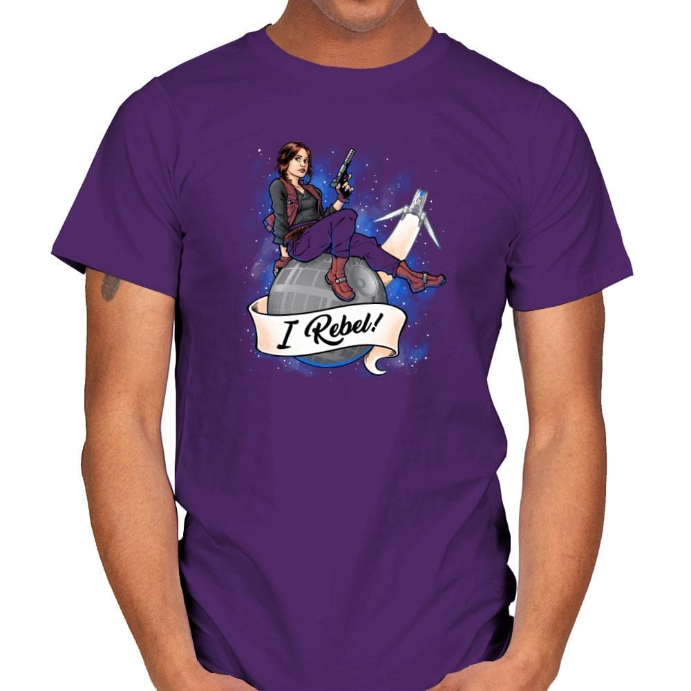 I Rebel! Exclusive - Mens T-Shirts RIPT Apparel Small / Purple