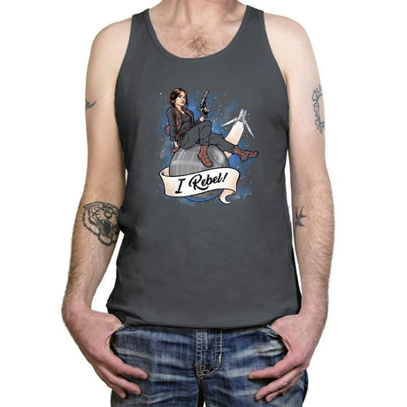 I Rebel! Exclusive - Tanktop Tanktop RIPT Apparel X-Small / Asphalt