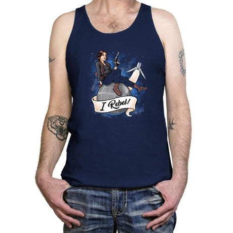 I Rebel! Exclusive - Tanktop Tanktop RIPT Apparel X-Small / Navy