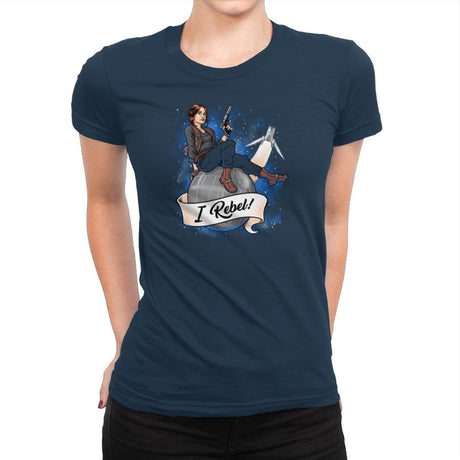 I Rebel! Exclusive - Womens Premium T-Shirts RIPT Apparel Small / Midnight Navy