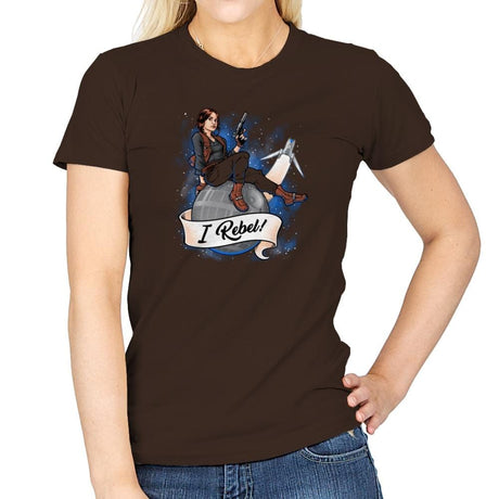 I Rebel! Exclusive - Womens T-Shirts RIPT Apparel Small / Dark Chocolate
