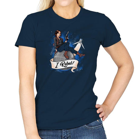 I Rebel! Exclusive - Womens T-Shirts RIPT Apparel Small / Navy