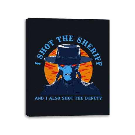 I Shot the Sheriff - Canvas Wraps Canvas Wraps RIPT Apparel 11x14 / Black