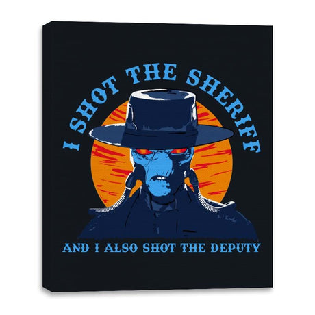 I Shot the Sheriff - Canvas Wraps Canvas Wraps RIPT Apparel 16x20 / Black