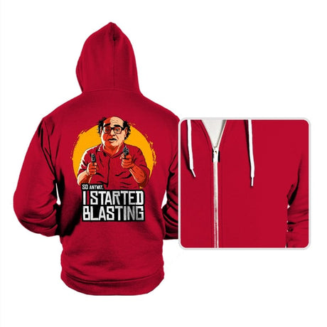 I Started Blasting - Hoodies Hoodies RIPT Apparel Small / Red