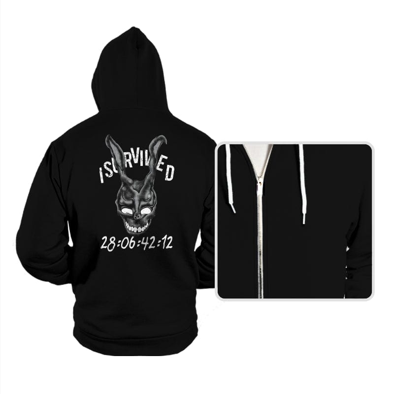 I Survived 28:06:42:12 - Hoodies Hoodies RIPT Apparel Small / Black