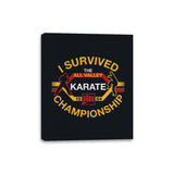 I Survived All Valley Karate - Canvas Wraps Canvas Wraps RIPT Apparel 8x10 / Black