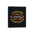 I Survived All Valley Karate - Canvas Wraps Canvas Wraps RIPT Apparel 8x10 / Black