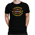 I Survived All Valley Karate - Mens Premium T-Shirts RIPT Apparel Small / Black