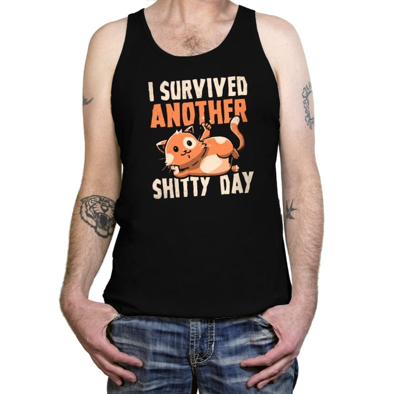 I Survived Another Shitty Day - Tanktop Tanktop RIPT Apparel X-Small / Black